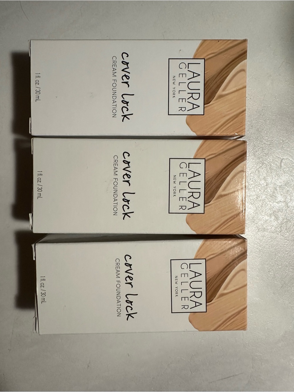Laura Geller Cream Foundation Trio in Beige-Tan Shades